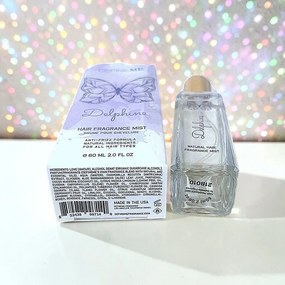 Defineme Fragrance Delphine Anti-Frizz Hair Fragrance Mist New In Box 2 fl Oz